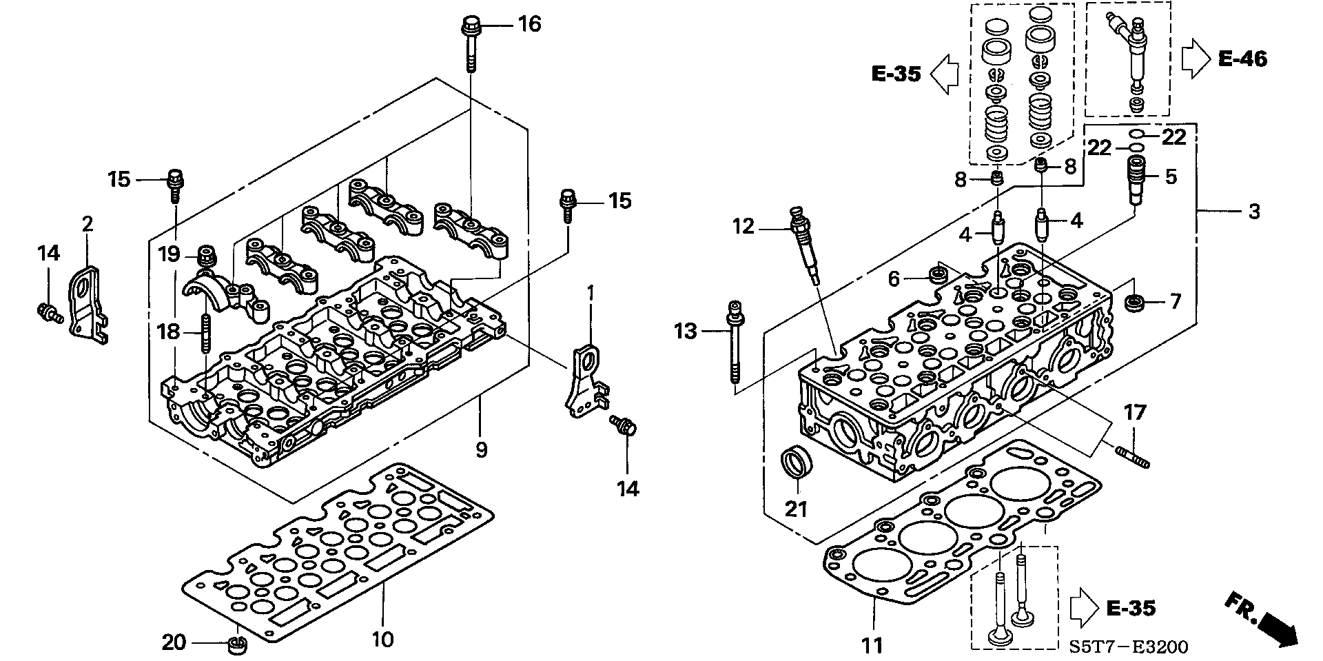 Honda 12211-PLZ-D00 - Etansare, supape aaoparts.ro