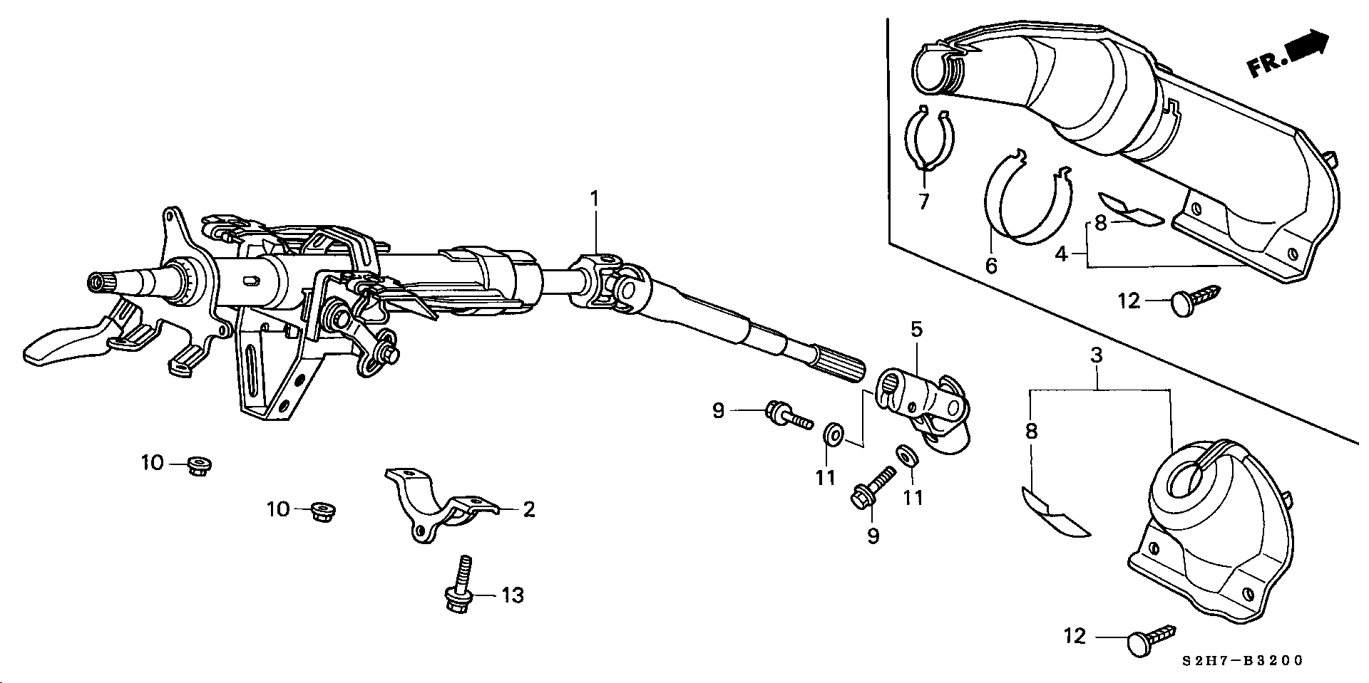 Honda 53323-S50-003 - Articulatie, cardan aaoparts.ro