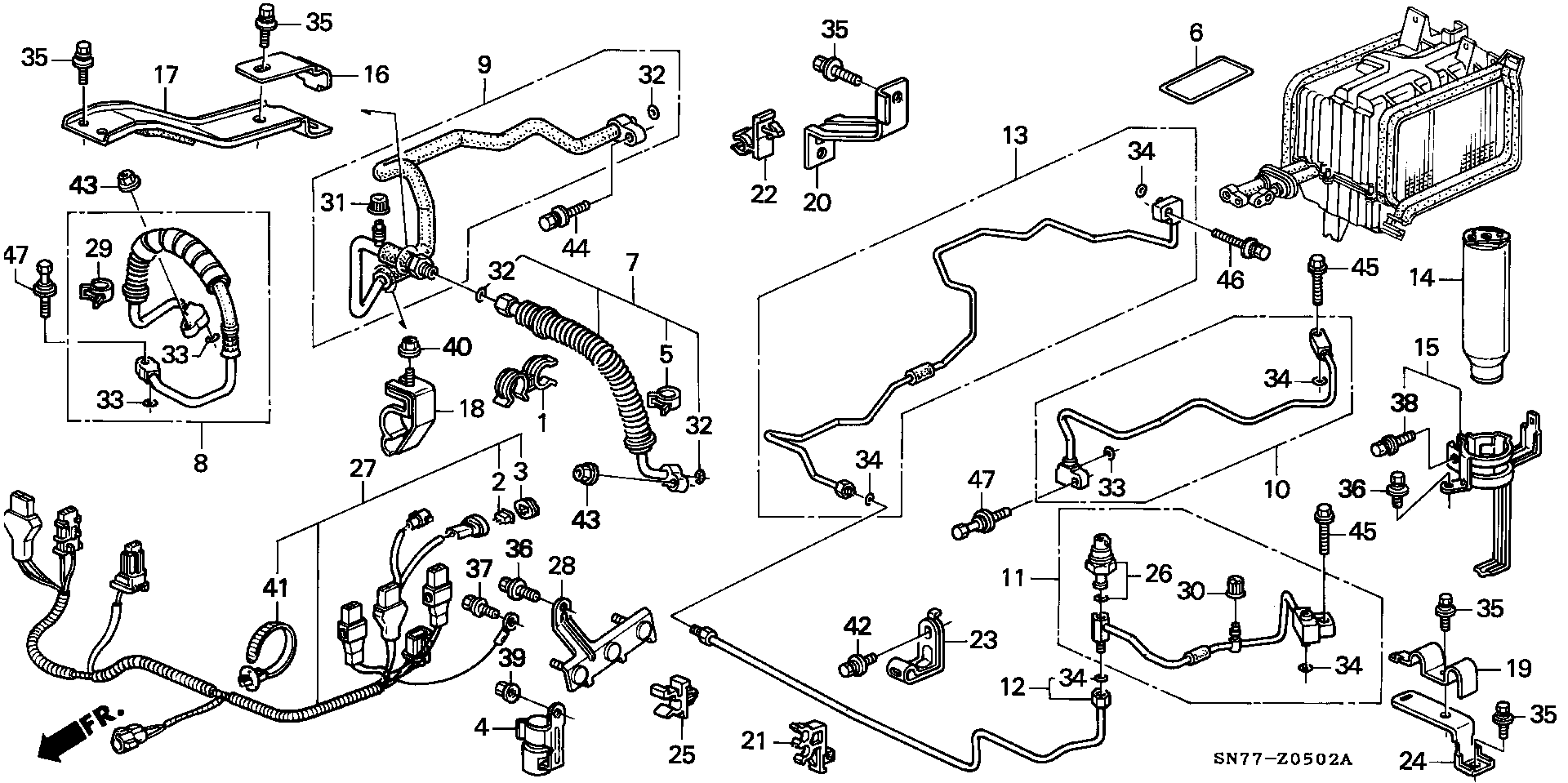 ROVER 80351-SN7-003 - Uscator,aer conditionat aaoparts.ro