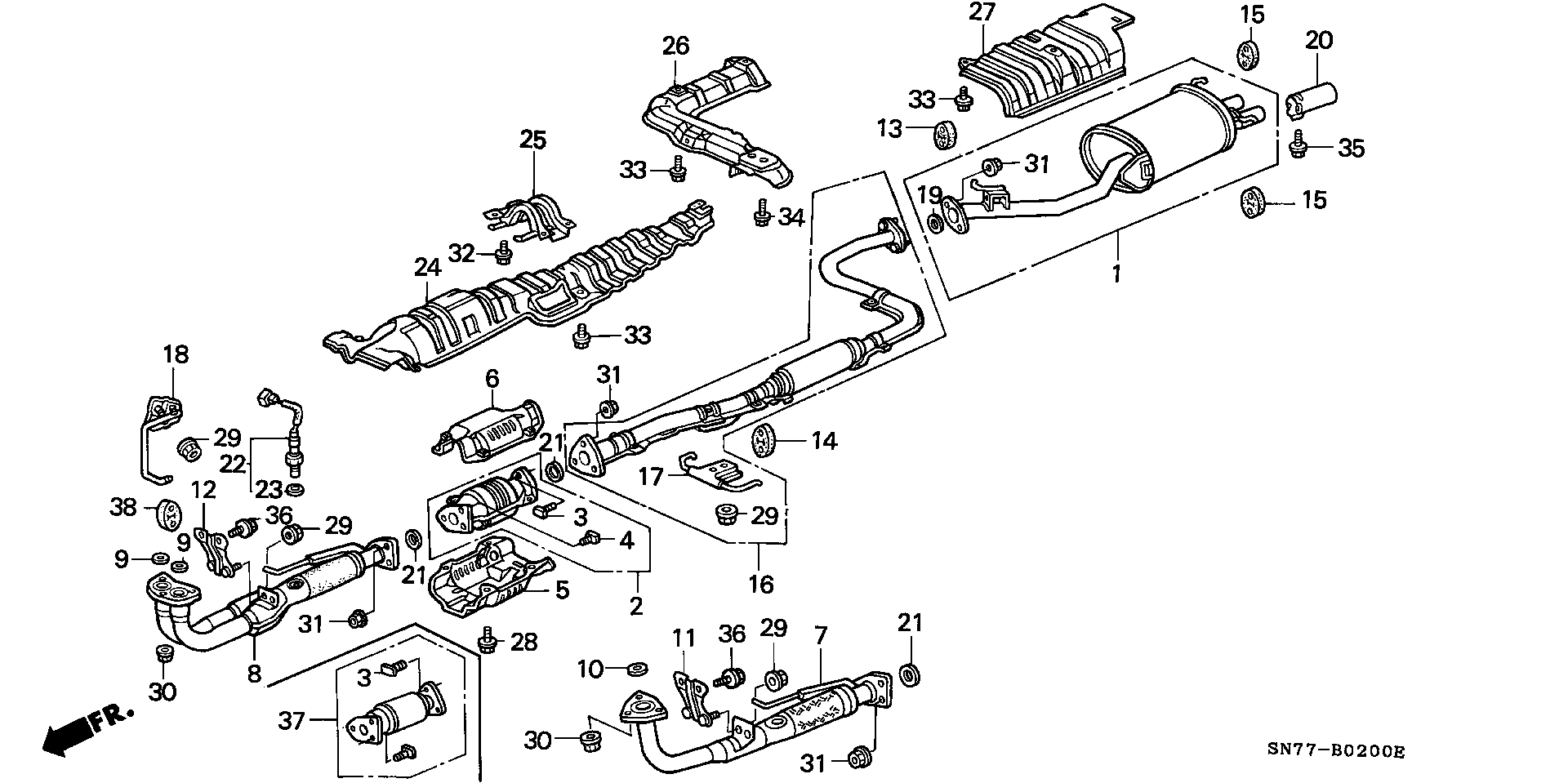 Honda 18303SE1S01 - Inel etansare, galerie evacuare aaoparts.ro