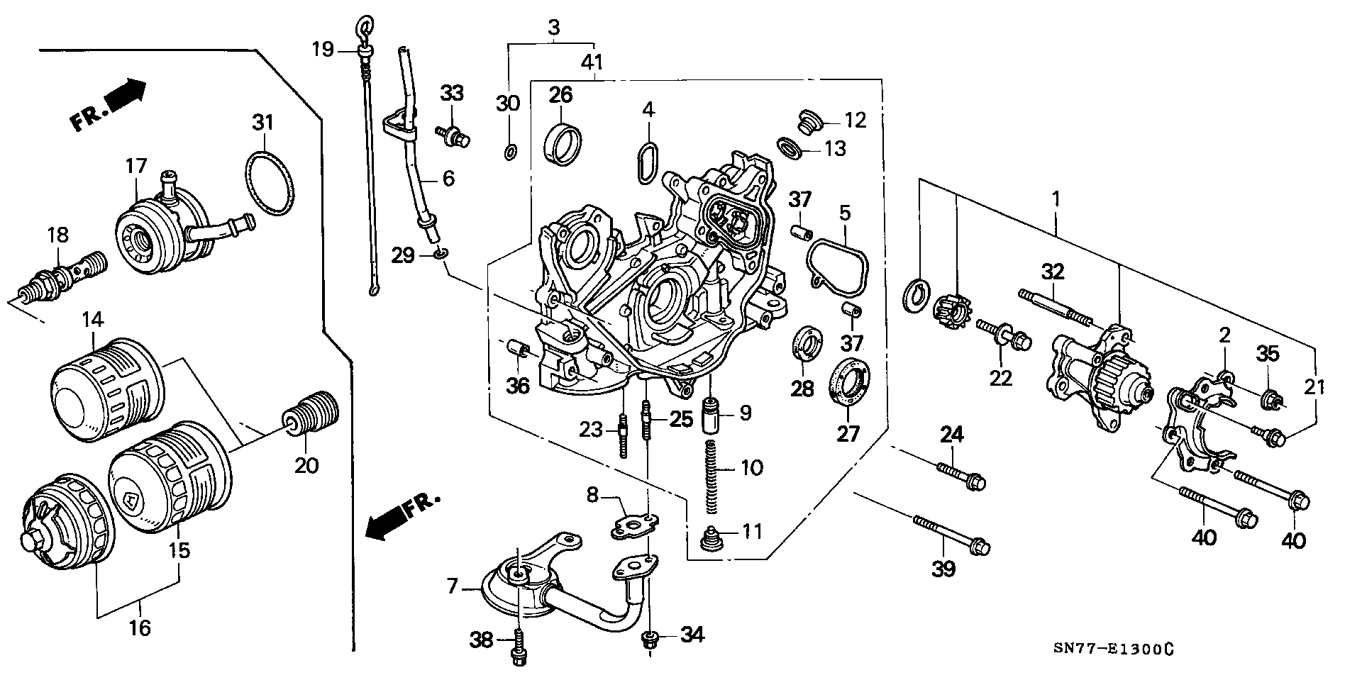 Honda 15400PR3406 - Filtru ulei aaoparts.ro