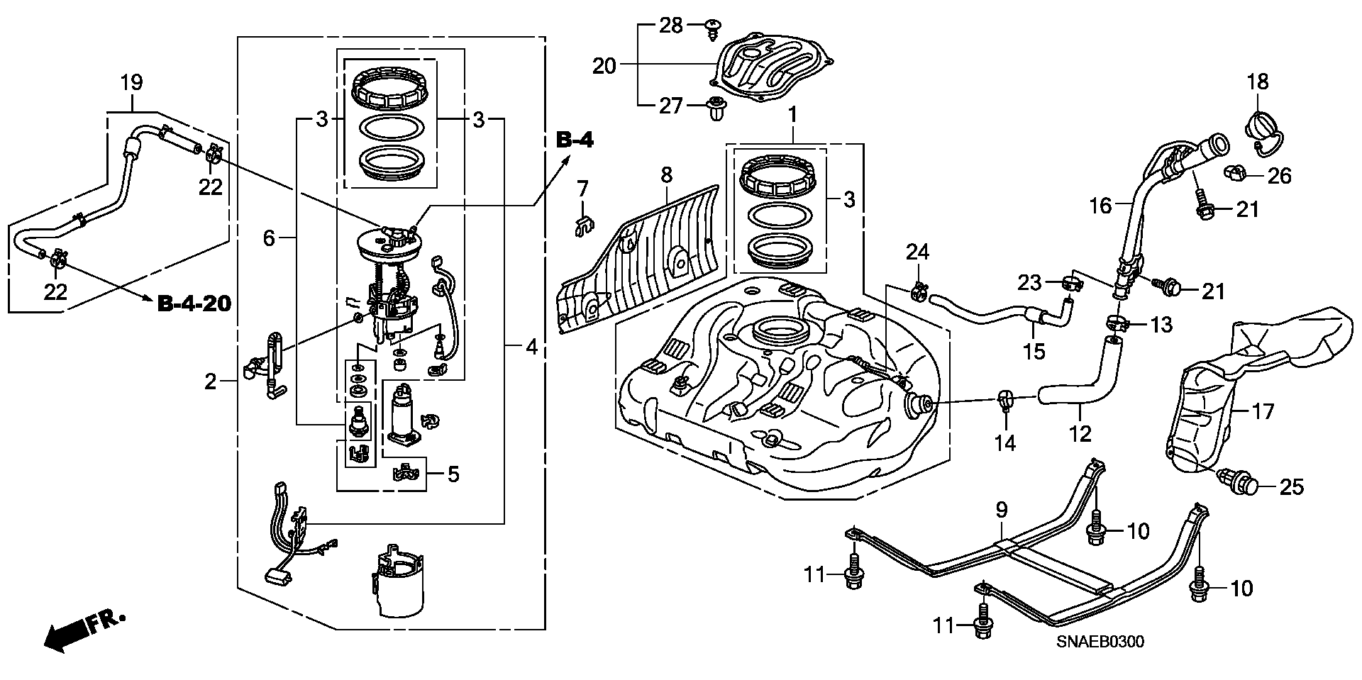 Honda 17048-SNA-010 - Filtru combustibil aaoparts.ro