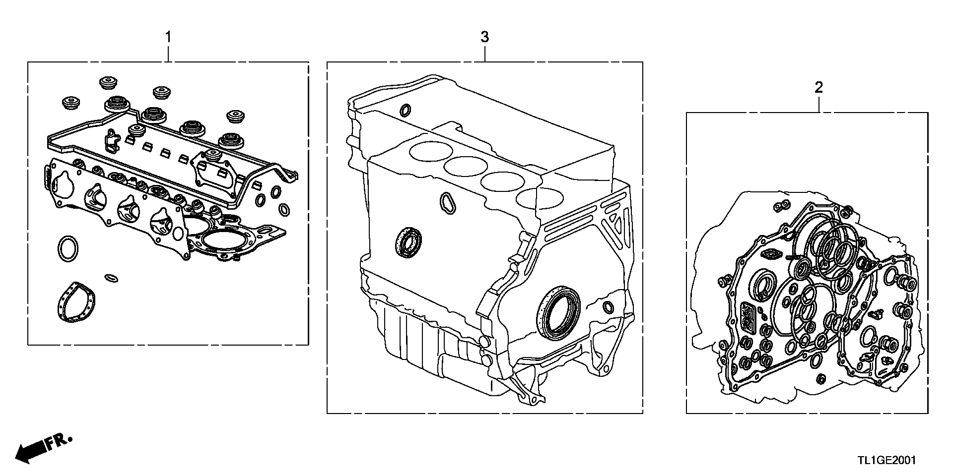 Honda 06114R40J00 - Set garnituri, carter aaoparts.ro