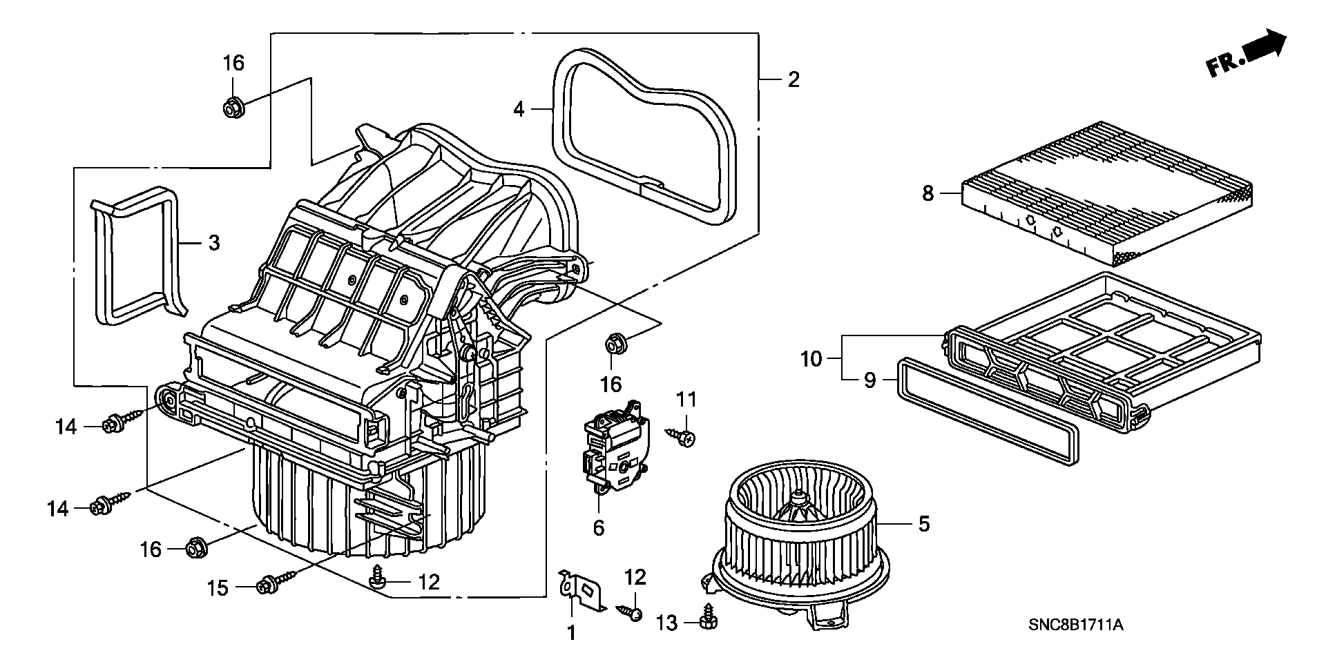 Honda 80291SEPH01 - Filtru, aer habitaclu aaoparts.ro