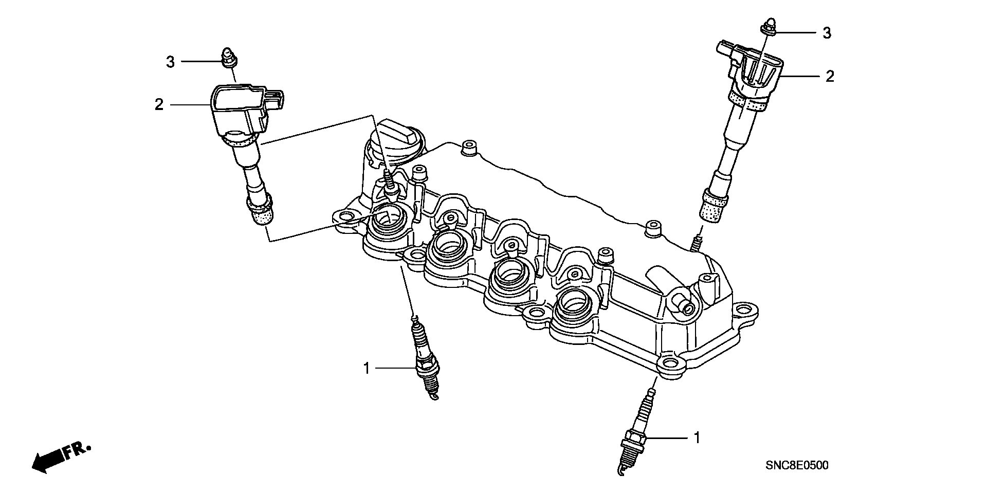 Honda 12290-RMX-003 - Bujii aaoparts.ro