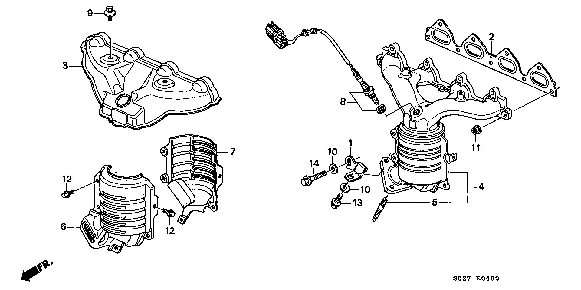 Honda 36531-P2E-A01 - Sonda Lambda aaoparts.ro