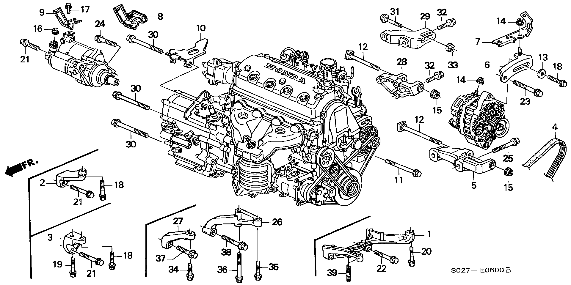 Daihatsu 31110P2A004 - Curea transmisie cu caneluri aaoparts.ro