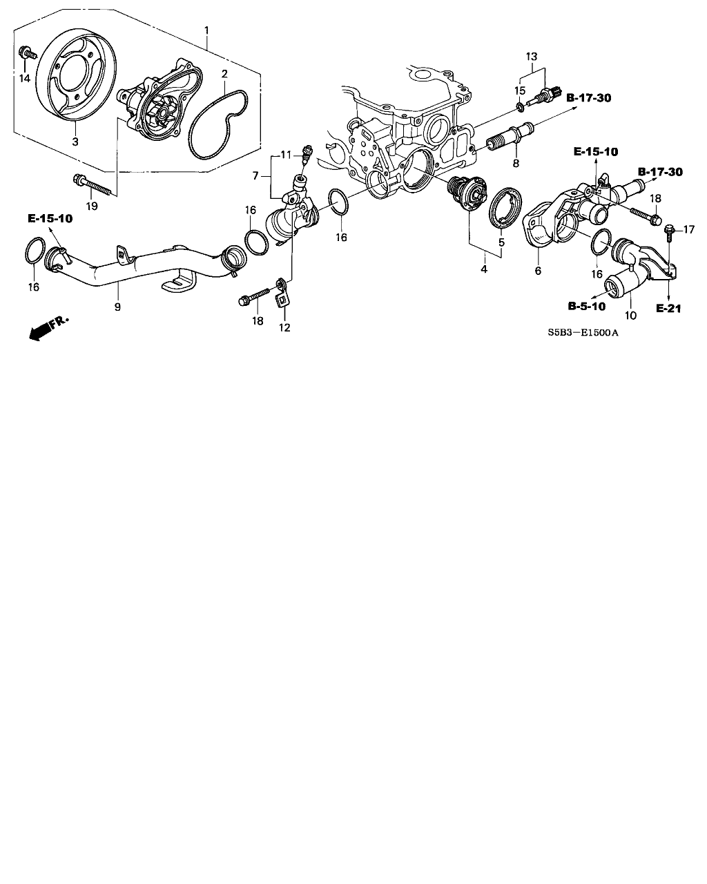 Honda 91314-634-000 - Garnitura, galerie admisie aaoparts.ro