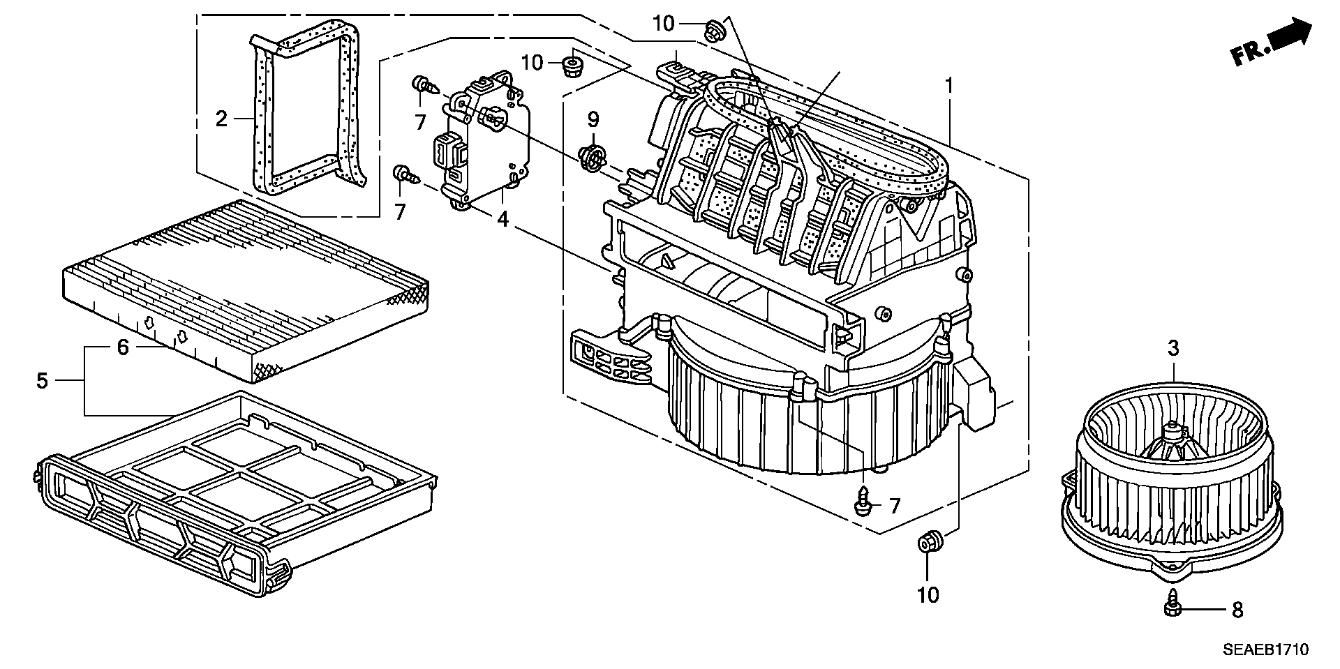 Honda 80290SDCA01 - Filtru, aer habitaclu aaoparts.ro