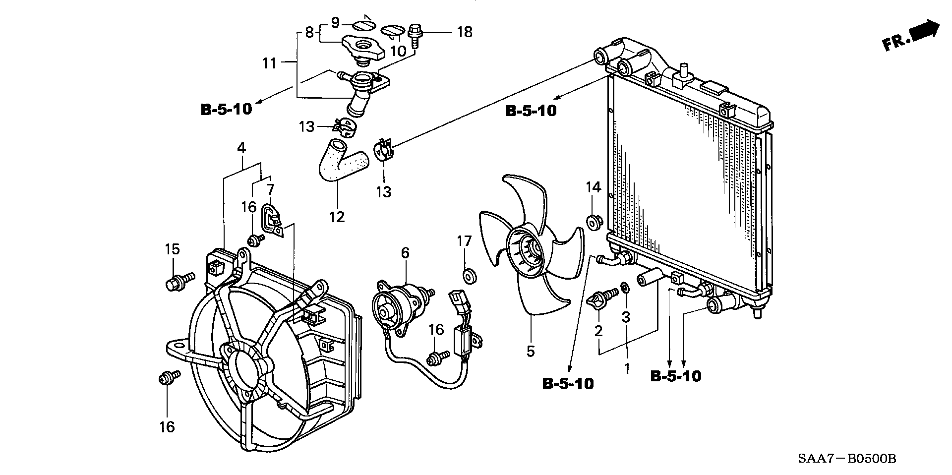 Honda 19045P08014 - Buson,radiator aaoparts.ro