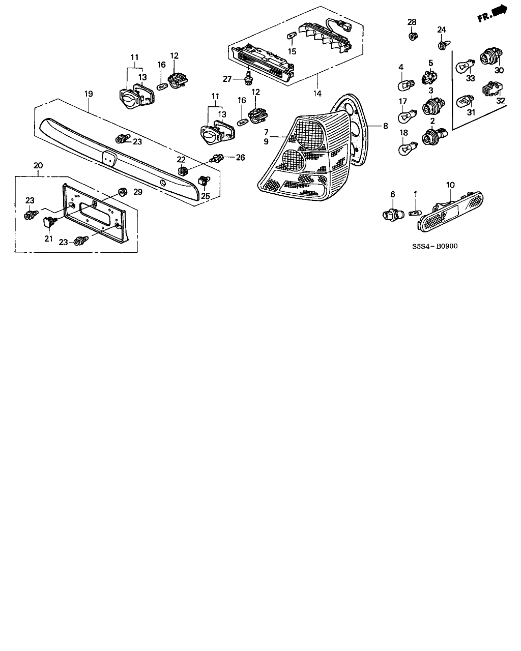 Honda 34901-S6D-G01HE - Bec, lumini bord aaoparts.ro