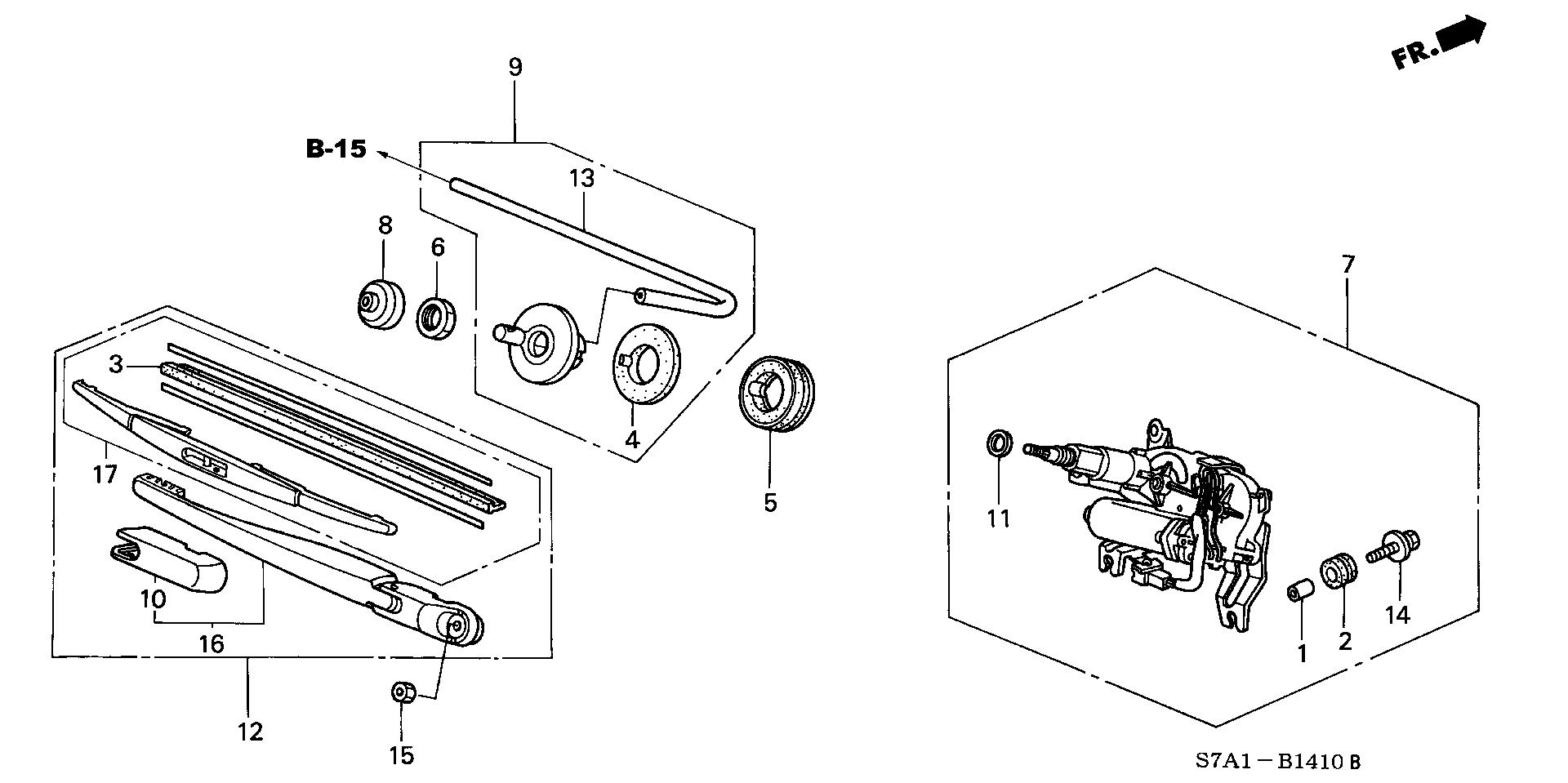 Honda 76730-S3N-003 - Lamela stergator aaoparts.ro