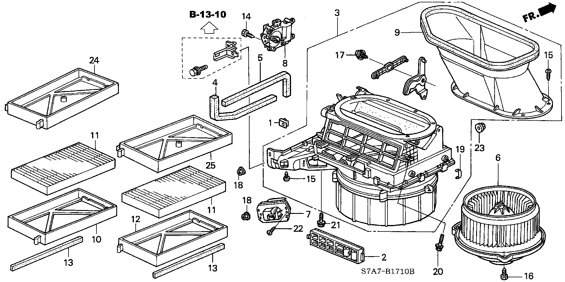 Honda 80292-S7A-003 - Filtru, aer habitaclu aaoparts.ro