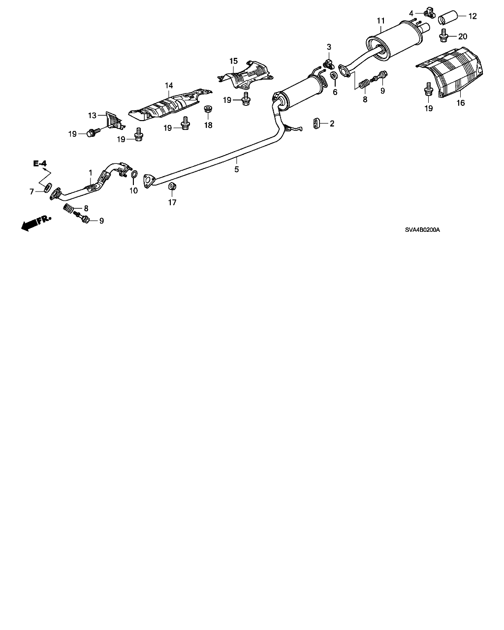 ACURA 18229-S5D-A01 - Garnitura, racord evacuare aaoparts.ro