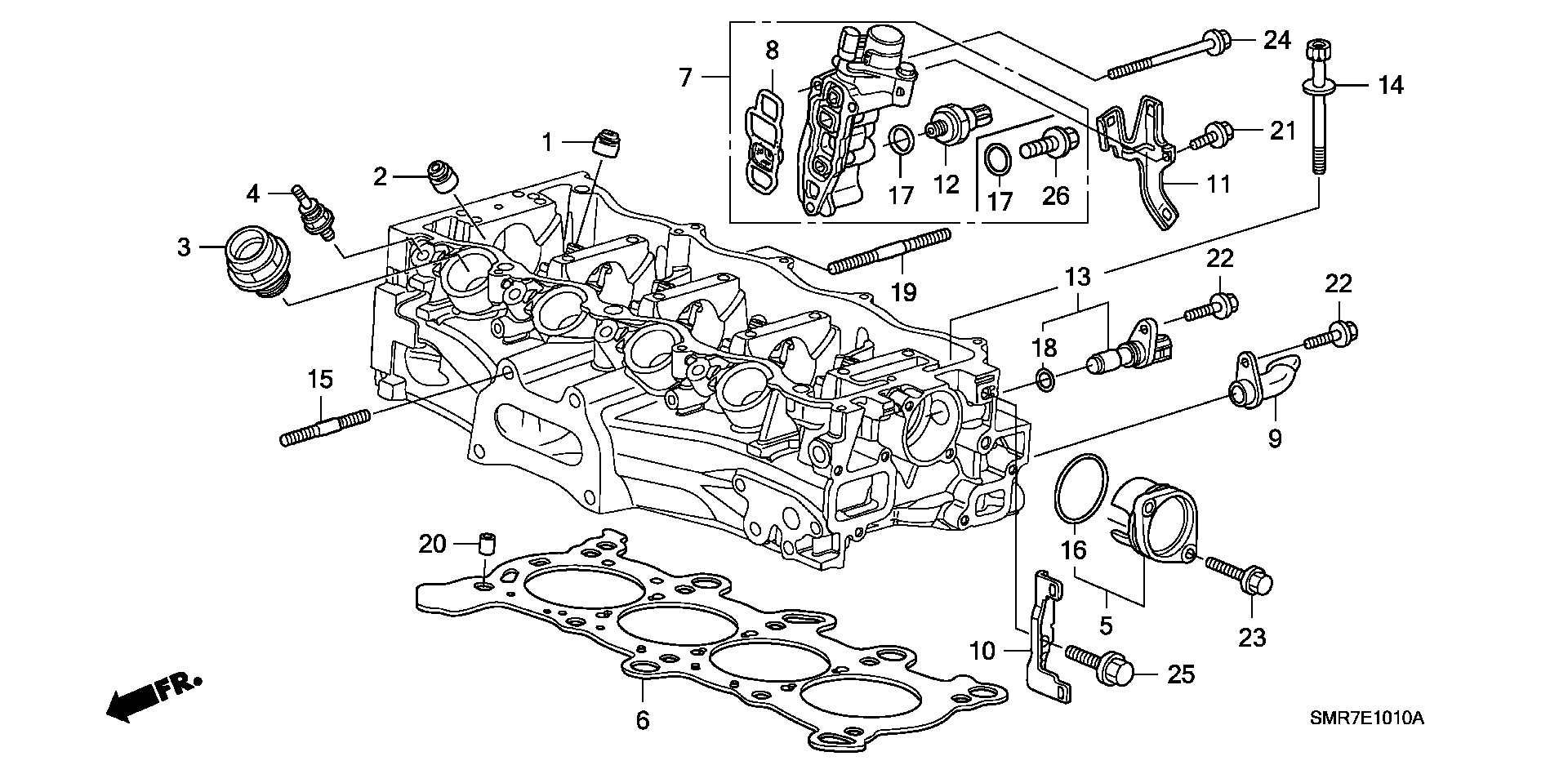 Honda 12251-RNA-A02 - Garnitura, chiulasa aaoparts.ro