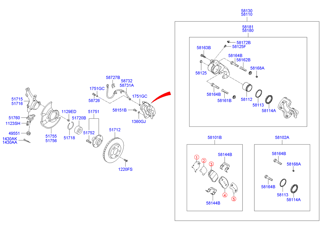 KIA 1220306166B - Surub, disc frana aaoparts.ro