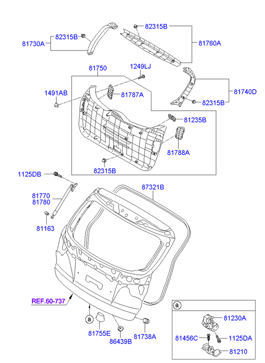 KIA-HYUNDAI 817702Y000 - Amortizor portbagaj aaoparts.ro