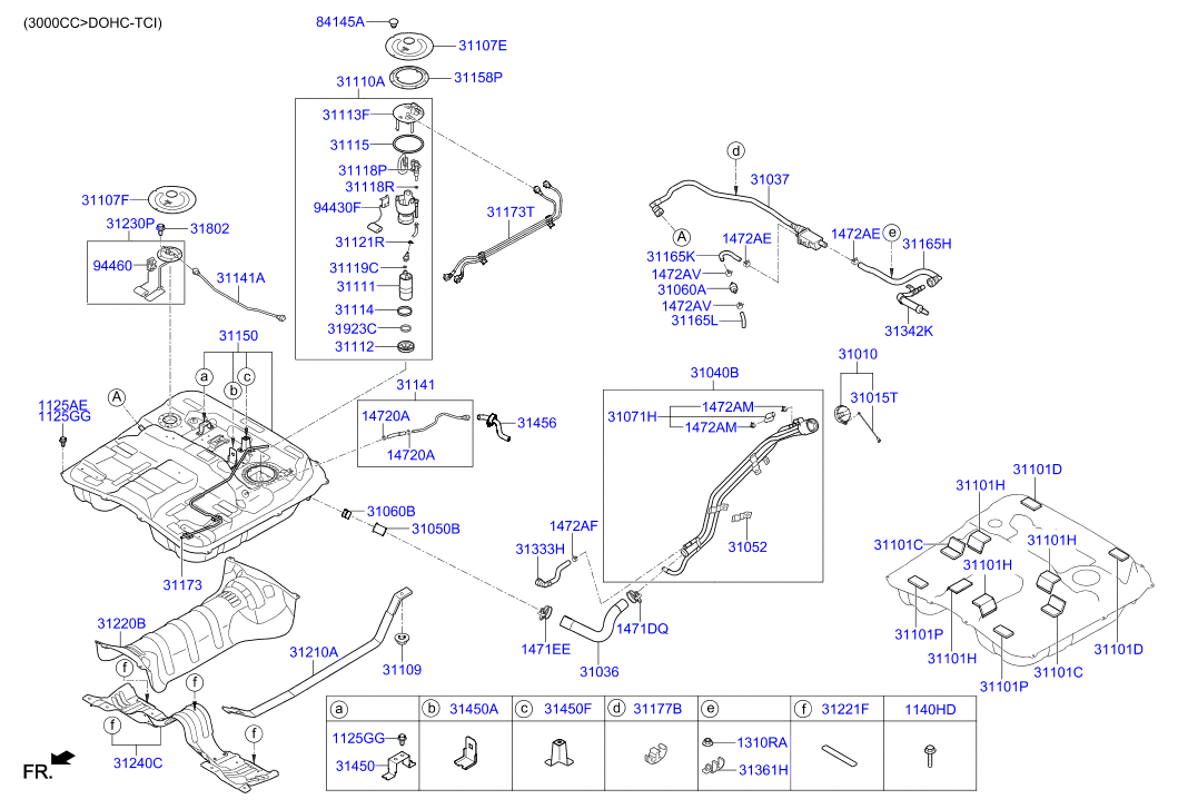 KIA-HYUNDAI 31111 3L000 - Pompa combustibil aaoparts.ro