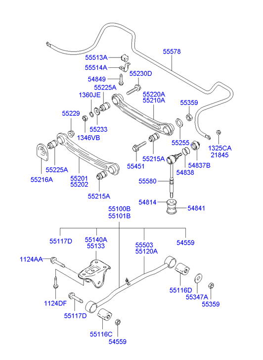 Hyundai 55219-25100 - Suport,trapez aaoparts.ro