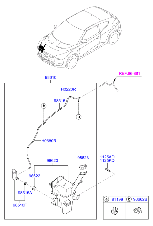 KIA 98510-2S000 - Pompa de apa,spalare parbriz aaoparts.ro