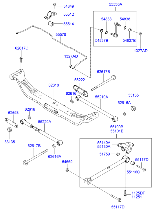 Hyundai 55530-29300 - Brat / bieleta suspensie, stabilizator aaoparts.ro