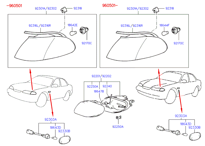 KIA-HYUNDAI 18643-05009E - Bec, lumina citire aaoparts.ro