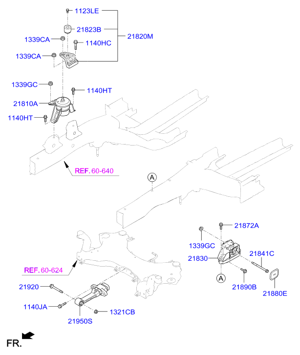 KIA-HYUNDAI 21810D3100 - Suport motor aaoparts.ro