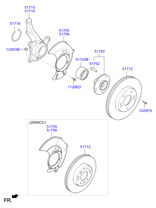 KIA 51712 M0500 - Disc frana aaoparts.ro