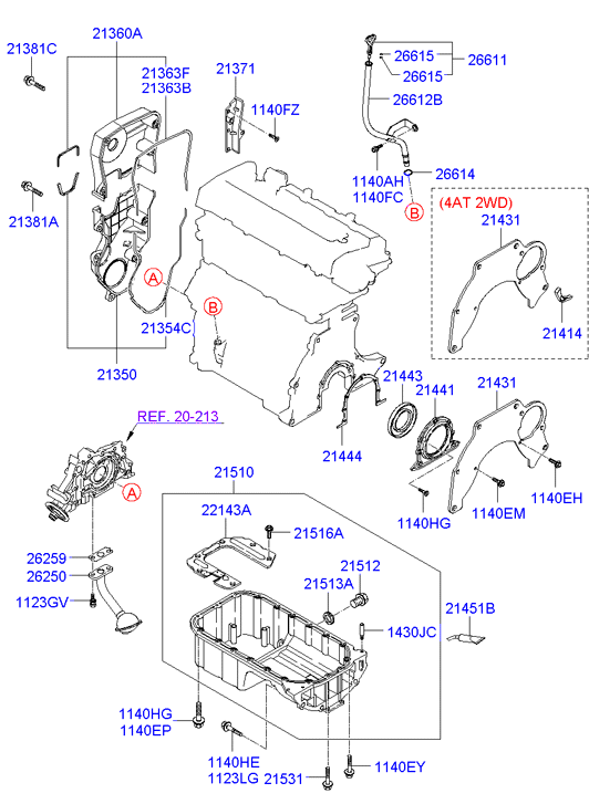 KIA-HYUNDAI 21443-33005 - Simering, arbore cotit aaoparts.ro