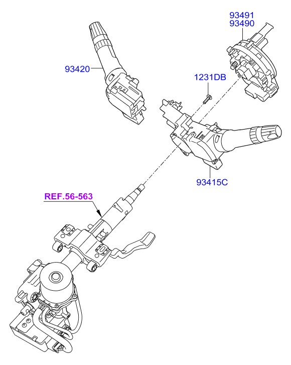 KIA-HYUNDAI 934900U010 - Senzor unghi bracaj aaoparts.ro
