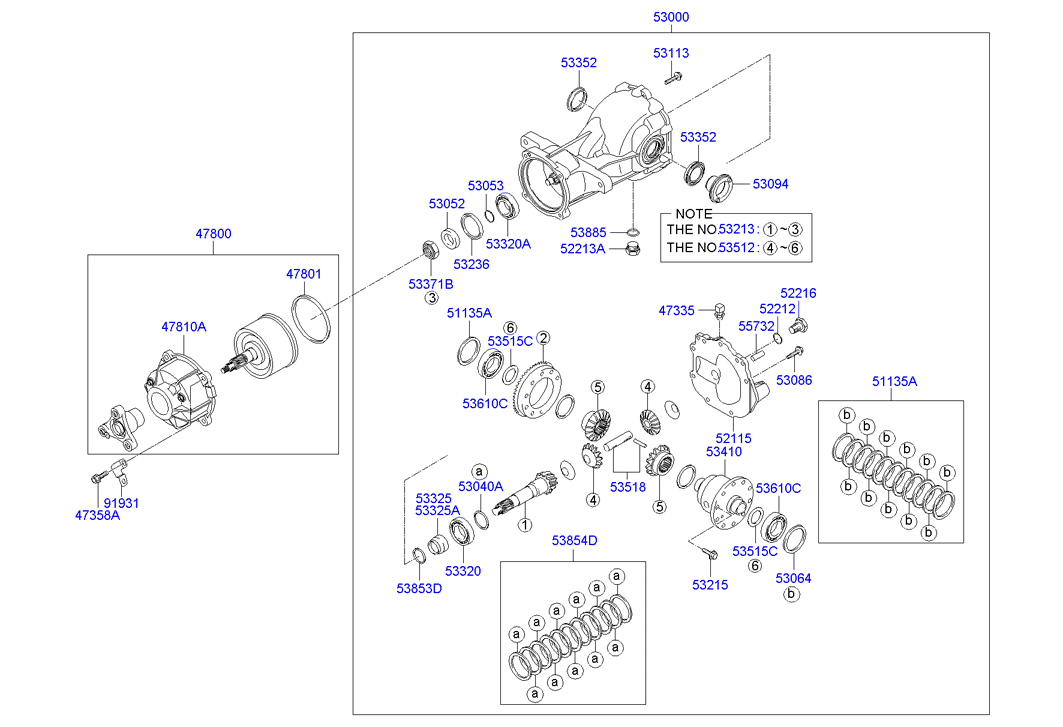 KIA-HYUNDAI 53068-39300 - Simering, diferential aaoparts.ro