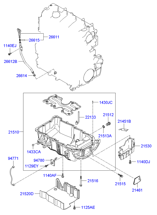 KIA-HYUNDAI 26614-35010 - Garnitura, suruburi capac supape aaoparts.ro
