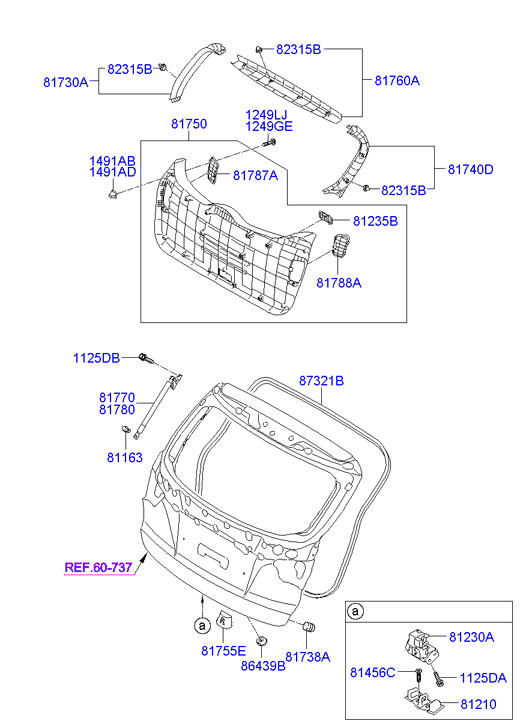 KIA-HYUNDAI 817702Y000 - Amortizor portbagaj aaoparts.ro