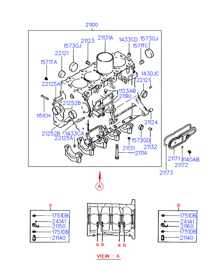 KIA-HYUNDAI 21173-42000 - Garnit.etansare, capac (carter motor) aaoparts.ro