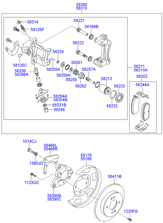 KIA 584110X500 - Disc frana aaoparts.ro