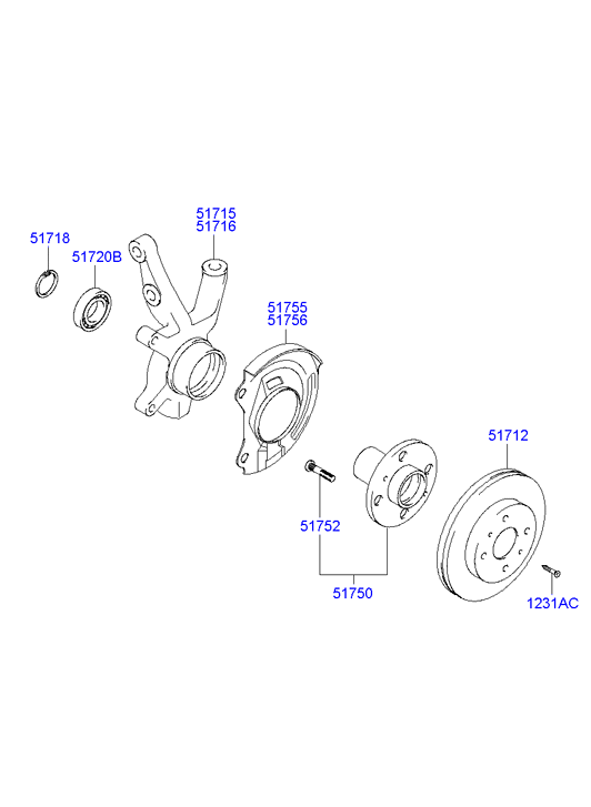 Hyundai 5171225061 - Disc frana aaoparts.ro