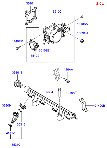 KIA-HYUNDAI 35312 22000 - Inel etansare, injector aaoparts.ro