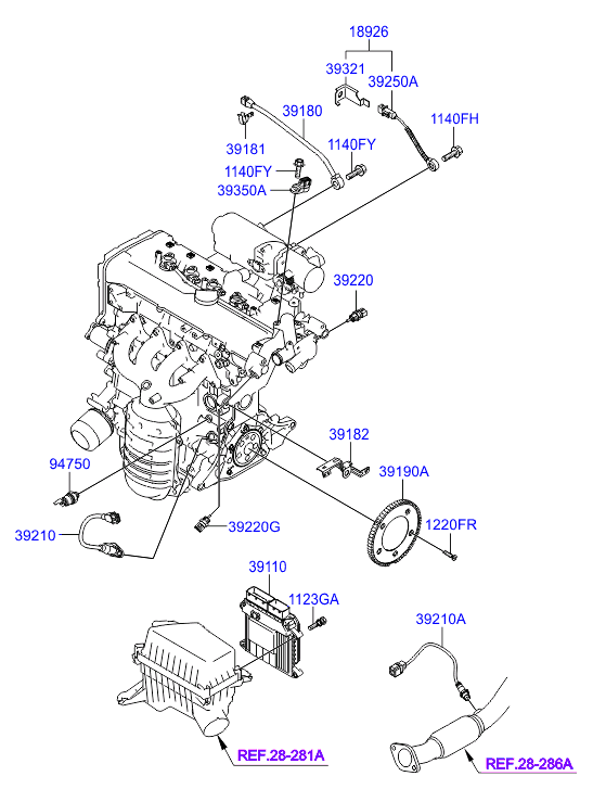 KIA 3921022610 - Sonda Lambda aaoparts.ro