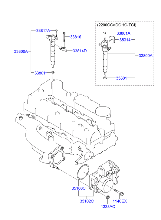 KIA-HYUNDAI 33817 2F000 - Scut protectie termica, inst. injectie aaoparts.ro