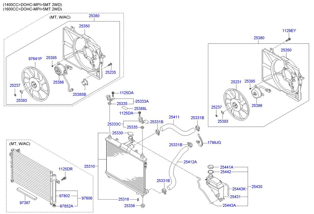 KIA-HYUNDAI 253801C160 - Ventilator, radiator aaoparts.ro