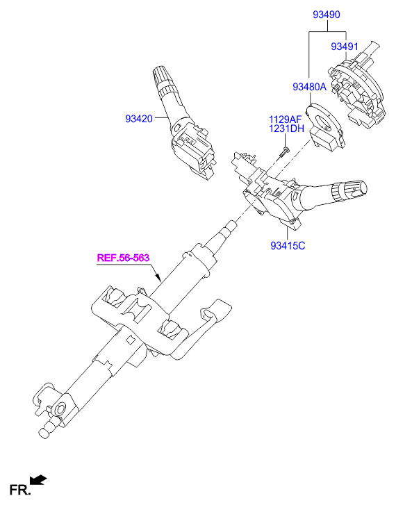 KIA-HYUNDAI 934900U010 - Senzor unghi bracaj aaoparts.ro