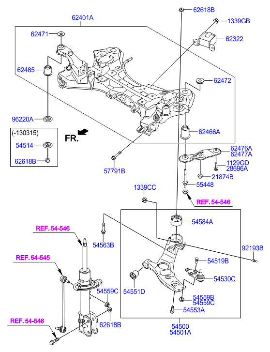 Hyundai 54501-2W200 - Brat, suspensie roata aaoparts.ro