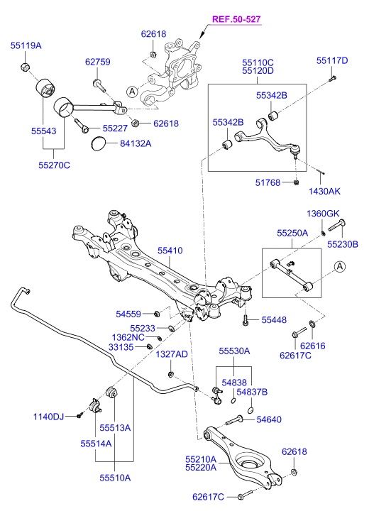 Hyundai 55110-3K000 - Brat, suspensie roata aaoparts.ro