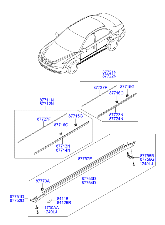 KIA-HYUNDAI 8775837000 - Clips, acoperire decorativa si protectie aaoparts.ro