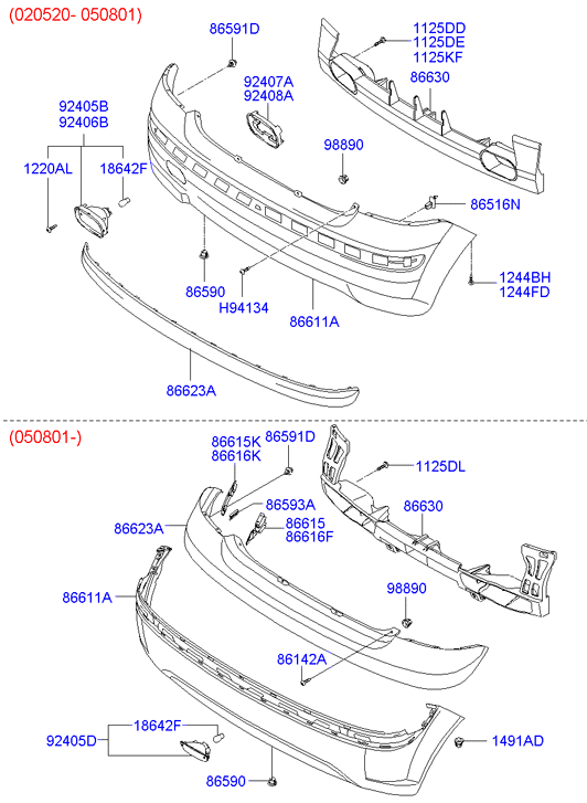 Hyundai 18642-21008 - Bec incandescent, bec lumina zi aaoparts.ro