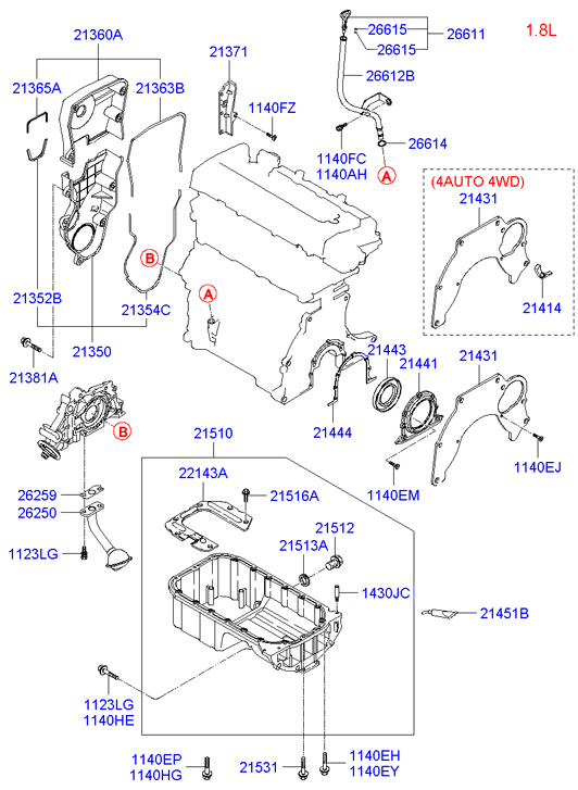 KIA-HYUNDAI 21443-33005 - Simering, arbore cotit aaoparts.ro