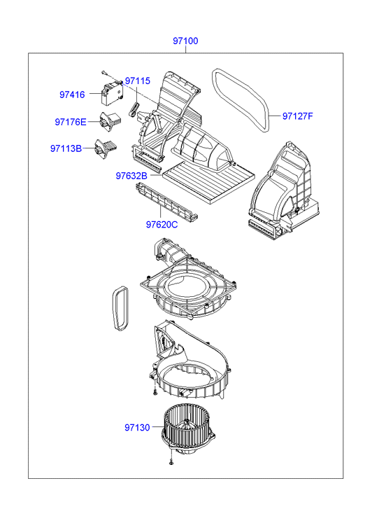 Hyundai 97133-1E000 - Filtru, aer habitaclu aaoparts.ro