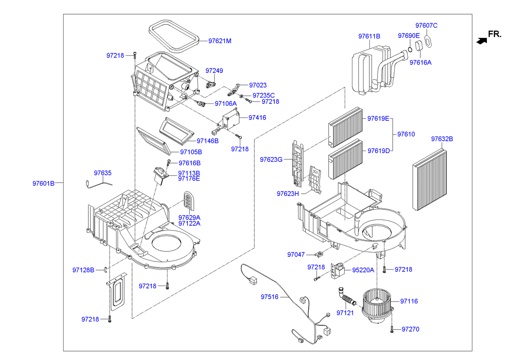 Hyundai 97133-3A000 - Filtru, aer habitaclu aaoparts.ro