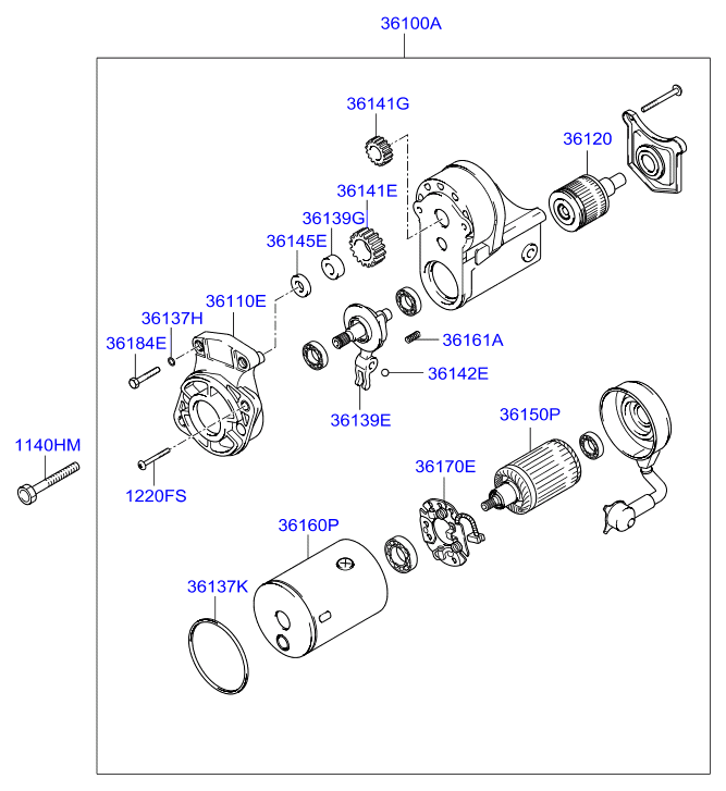 KIA 3610027001 - Starter aaoparts.ro