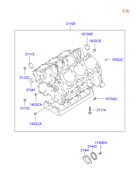 KIA 2132142041 - Simering, arbore cotit aaoparts.ro